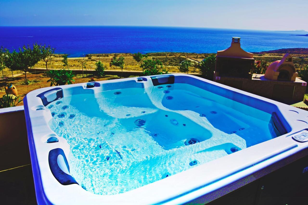 Ardani Paradise View Villa With Jacuzzi Amoopí Kültér fotó