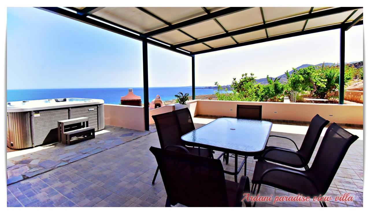 Ardani Paradise View Villa With Jacuzzi Amoopí Kültér fotó