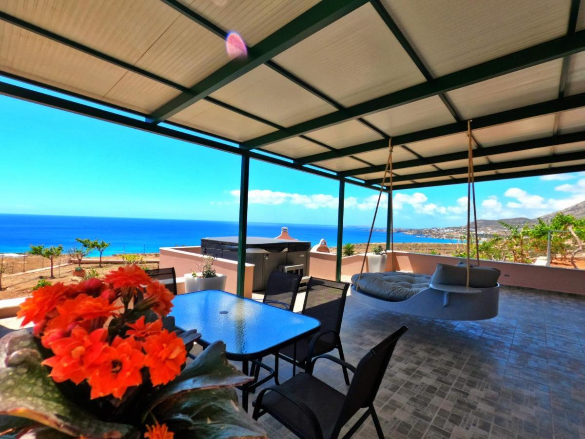 Ardani Paradise View Villa With Jacuzzi Amoopí Kültér fotó