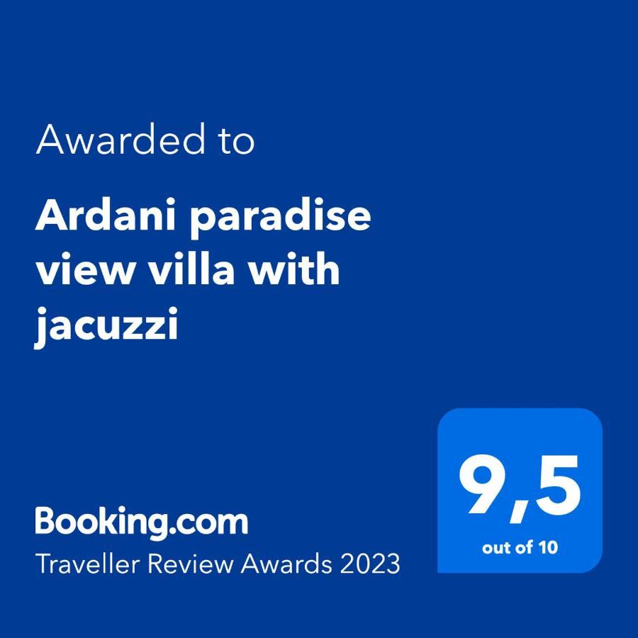 Ardani Paradise View Villa With Jacuzzi Amoopí Kültér fotó
